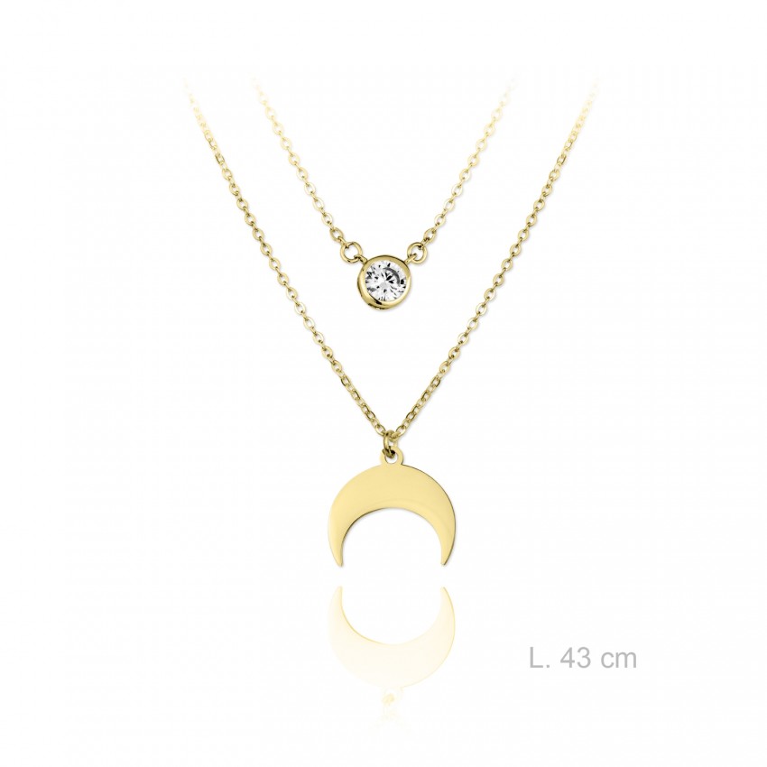 Gargantilla de Plata de Ley y circonitas