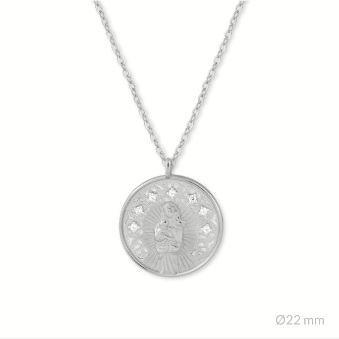Gargantilla de Plata de Ley | Virgen de la Alegría