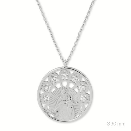 Gargantilla de Plata de Ley | Virgen del Carmen