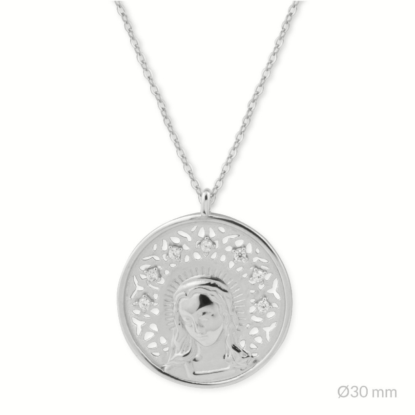 Gargantilla de Plata de Ley | Virgen María