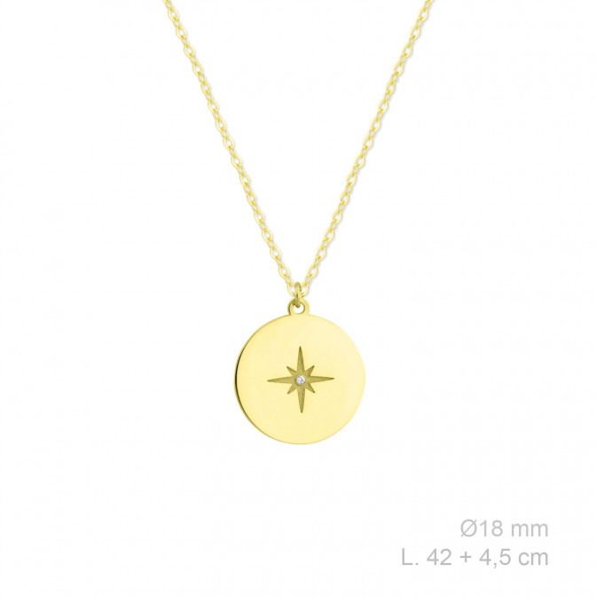 Gargantilla de Plata de Ley y circonitas