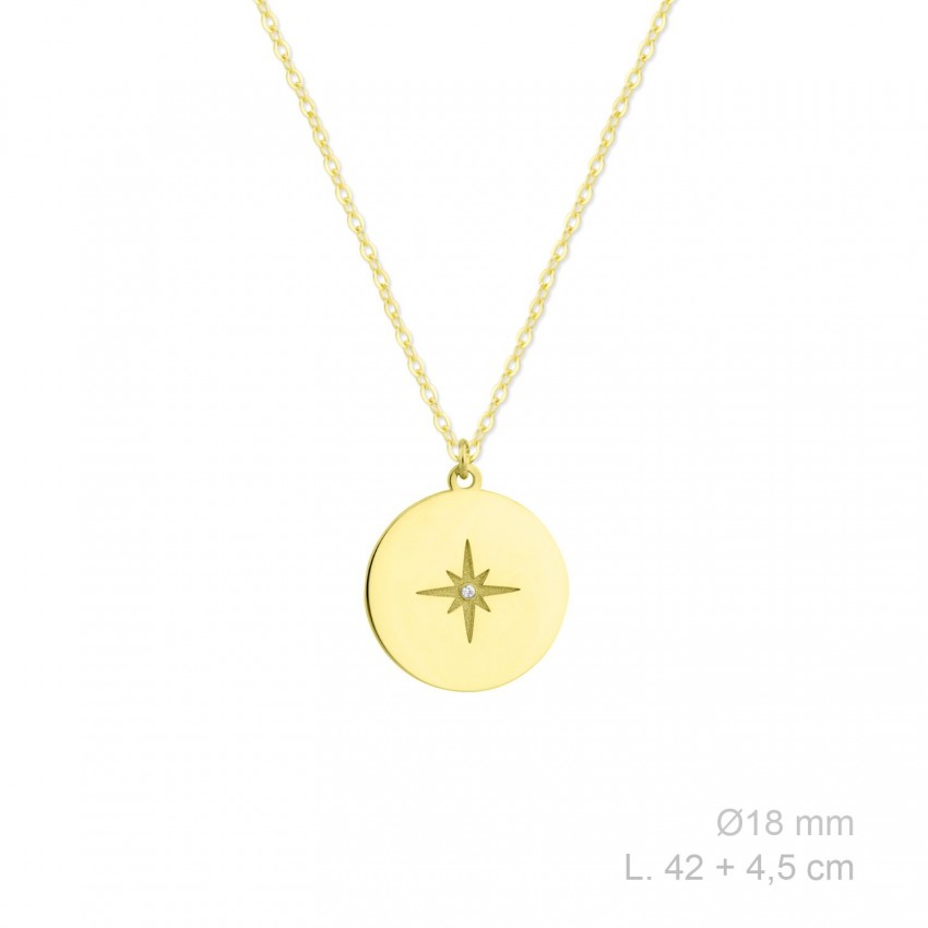 Gargantilla de Plata de Ley y circonitas