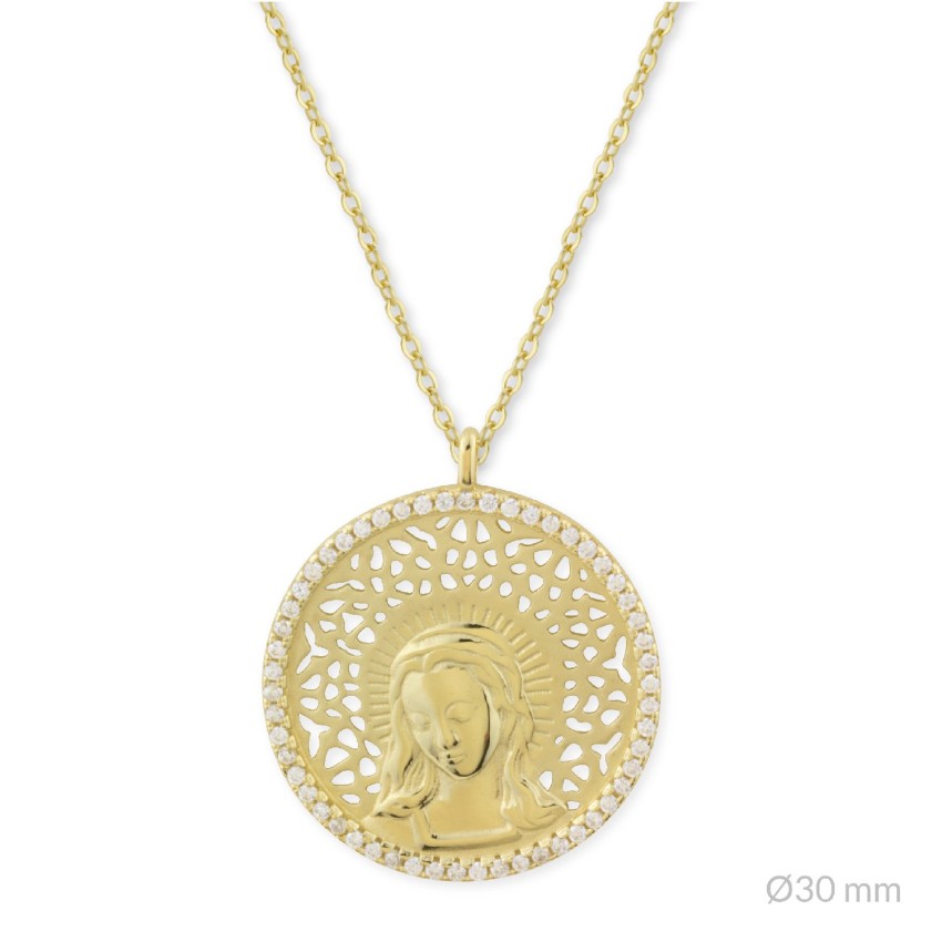 Gargantilla de Plata de Ley | Virgen María