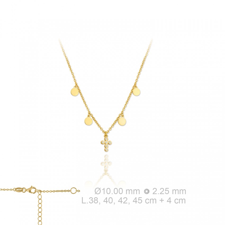 Gargantilla de Plata de Ley y circonitas