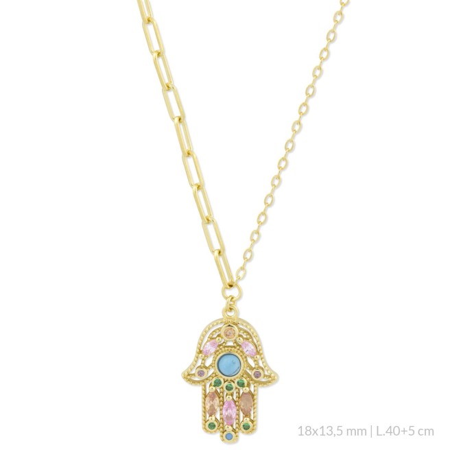 Gargantilla de Plata de Ley con circonitas