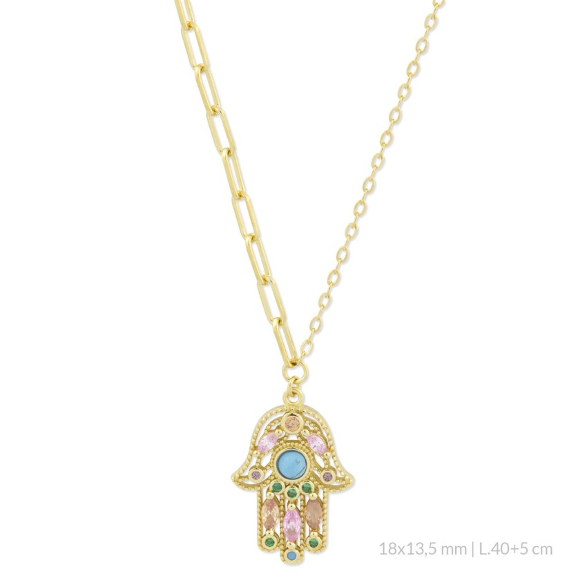 Gargantilla de Plata de Ley con circonitas