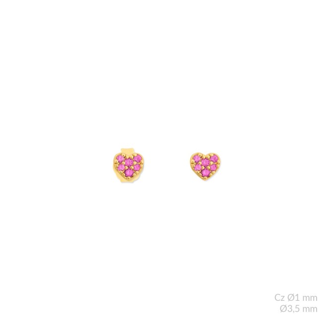 Pendientes de Plata de Ley con circonitas