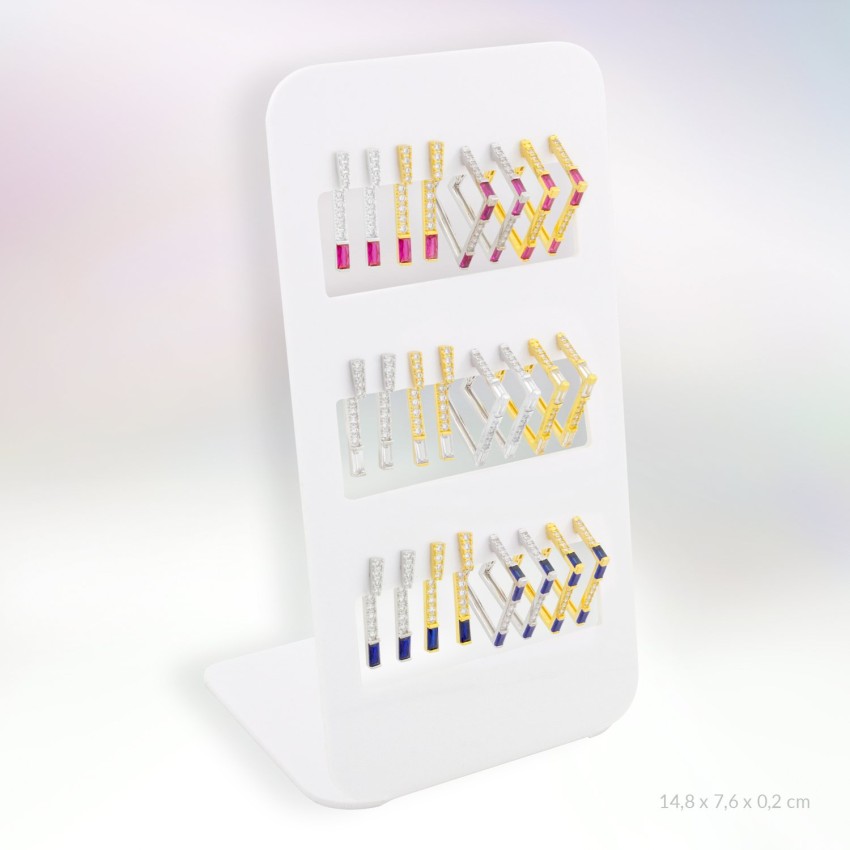 Expositor - 12 pares de pendientes