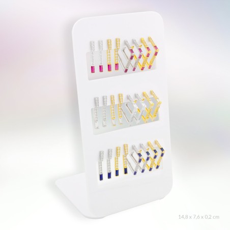 Expositor - 12 pares de pendientes