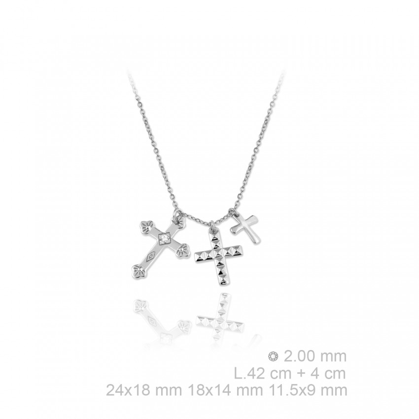 Gargantilla de Plata de Ley y circonitas