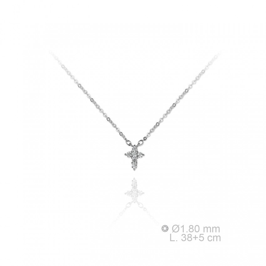 Gargantilla de Plata de Ley y circonitas