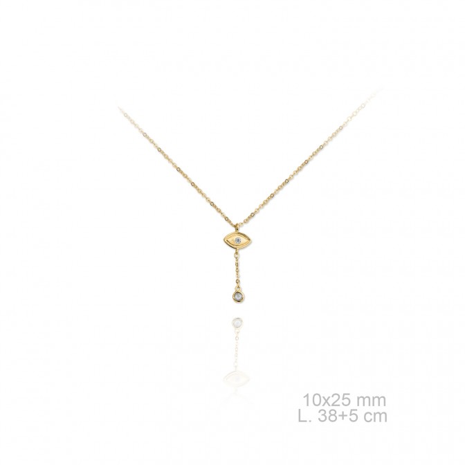 Gargantilla de Plata de Ley y circonitas