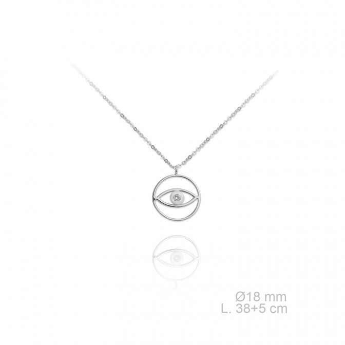 Gargantilla de Plata de Ley y circonitas