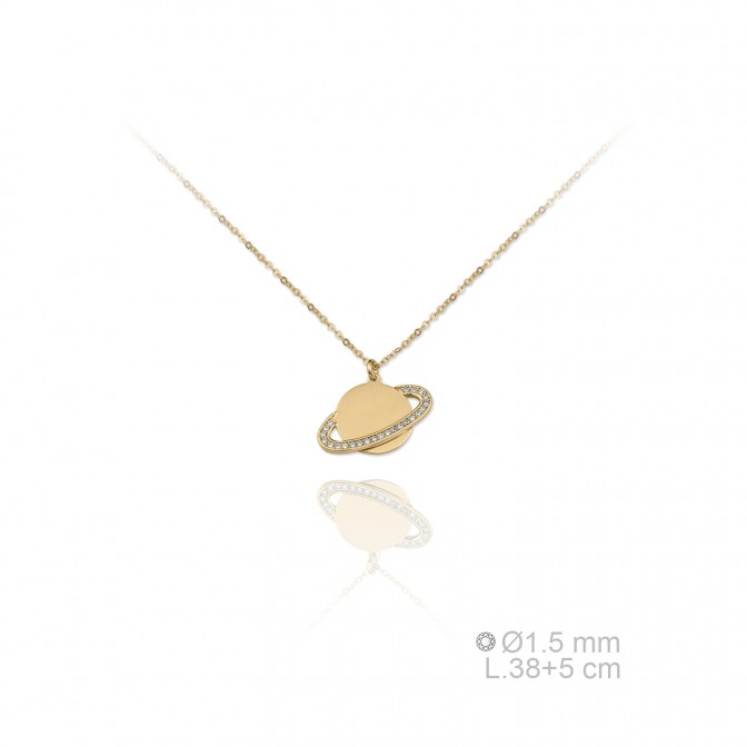 Gargantilla de Plata de Ley y circonitas