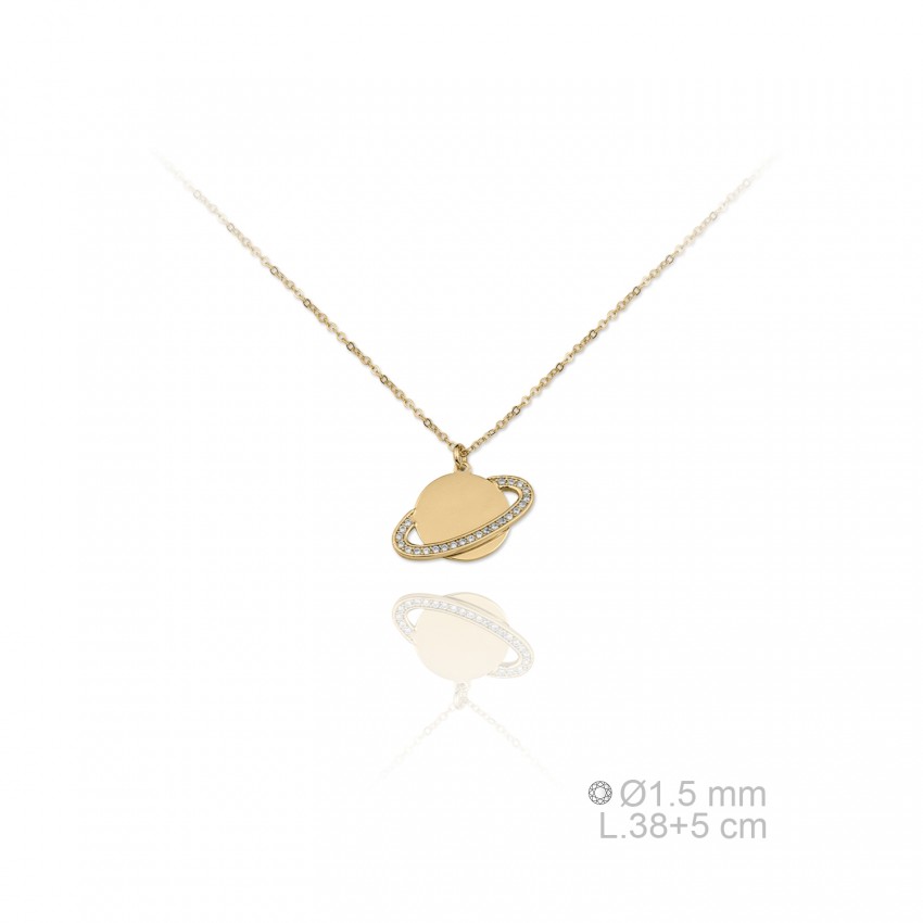 Gargantilla de Plata de Ley y circonitas