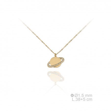 Gargantilla de Plata de Ley y circonitas