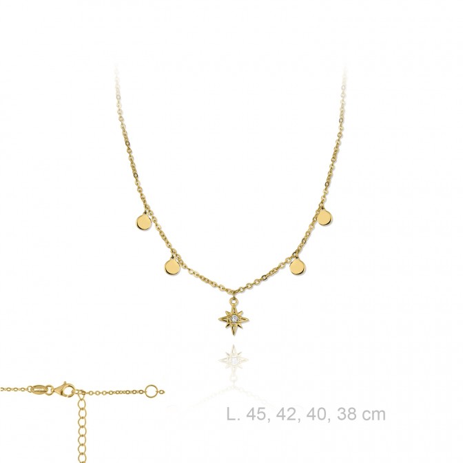 Gargantilla de Plata de Ley y circonitas