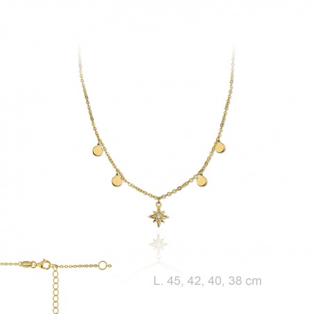 Gargantilla de Plata de Ley y circonitas