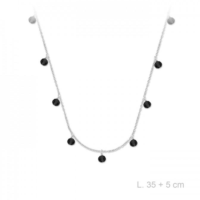 Gargantilla de Plata de Ley y circonitas