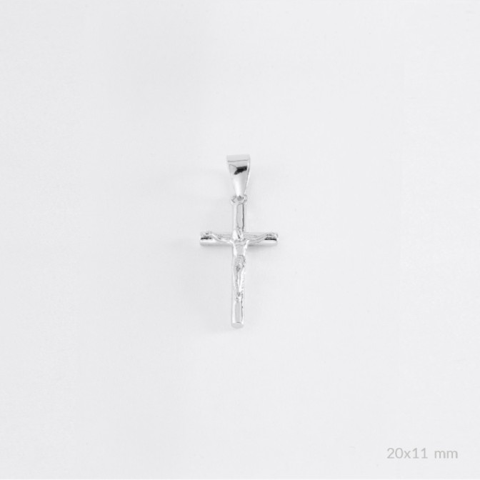 Colgante de Plata de Ley | Cruz con Cristo