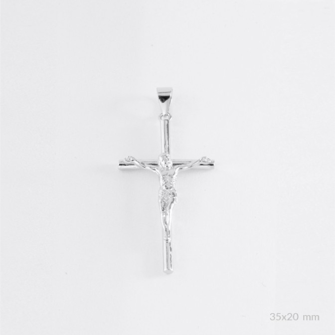 Colgante de Plata de Ley | Cruz con Cristo