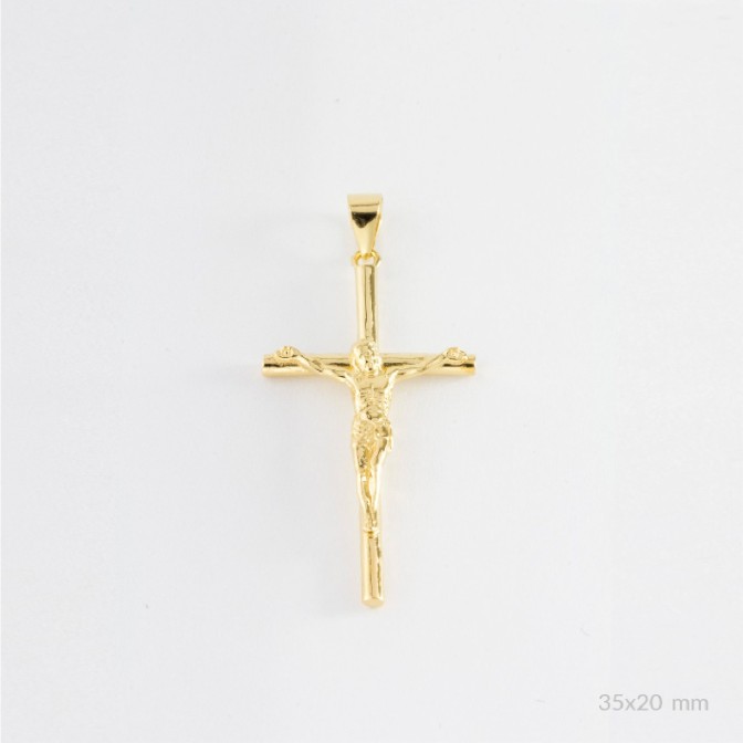 Colgante de Plata de Ley | Cruz con Cristo