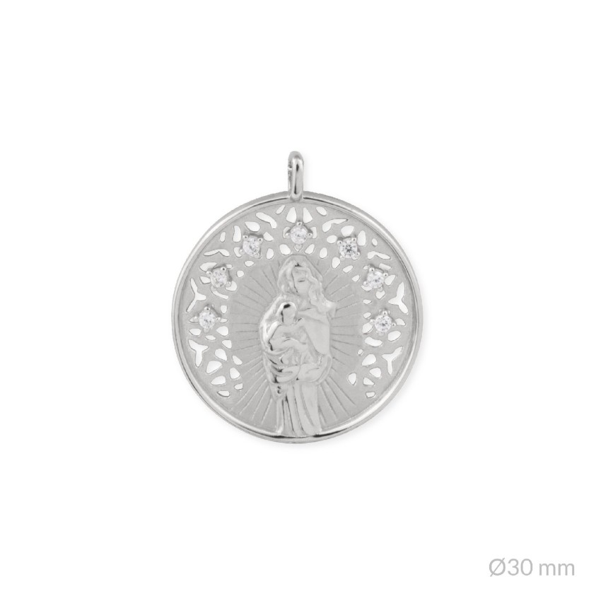 Colgante de Plata de Ley | Virgen de la Alegría