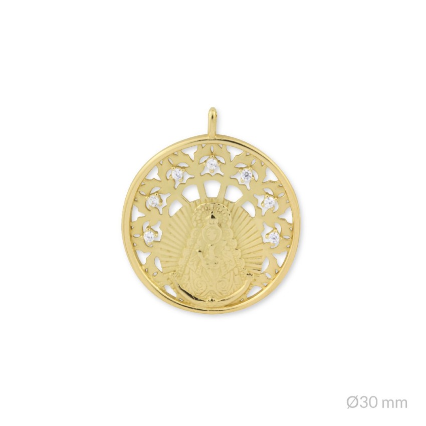 Colgante de Plata de Ley | Virgen del Rocío