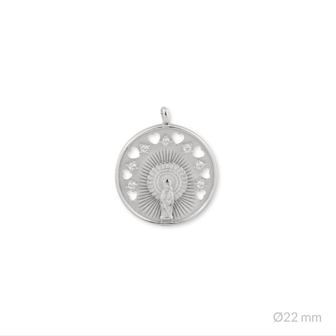 Colgante de Plata de Ley | Virgen del Pilar