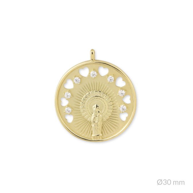 Colgante de Plata de Ley | Virgen del Pilar