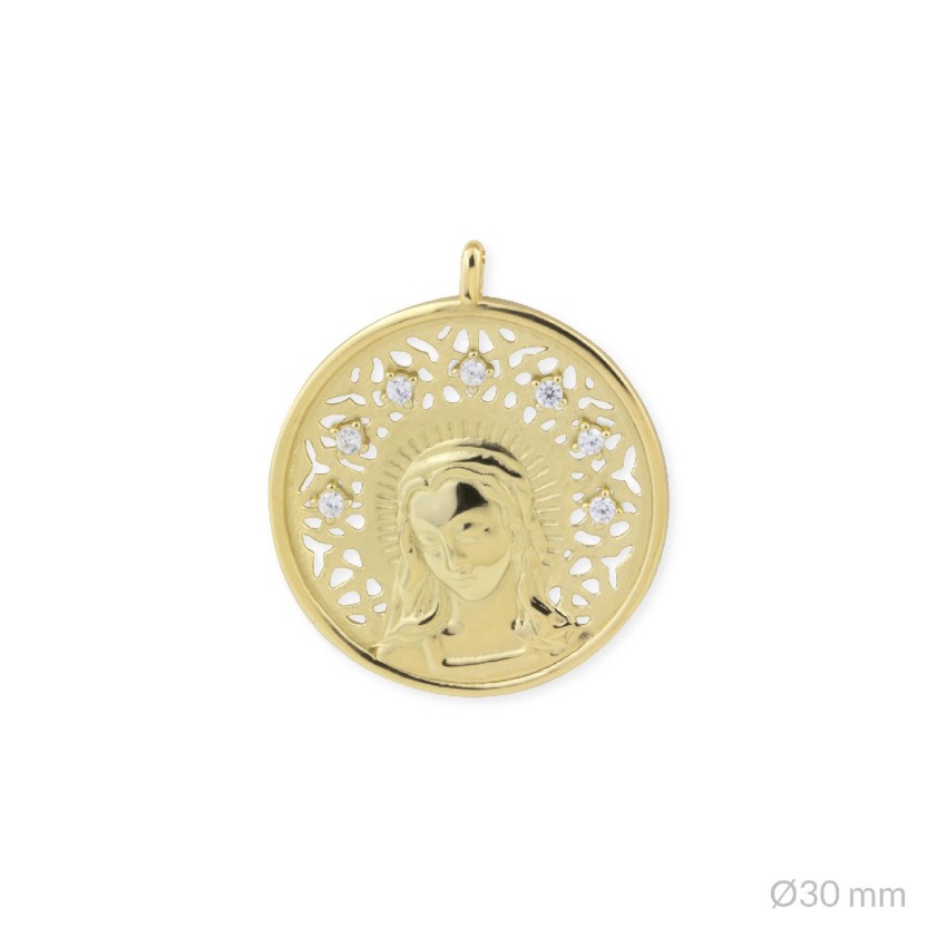 Colgante de Plata de Ley | Virgen María
