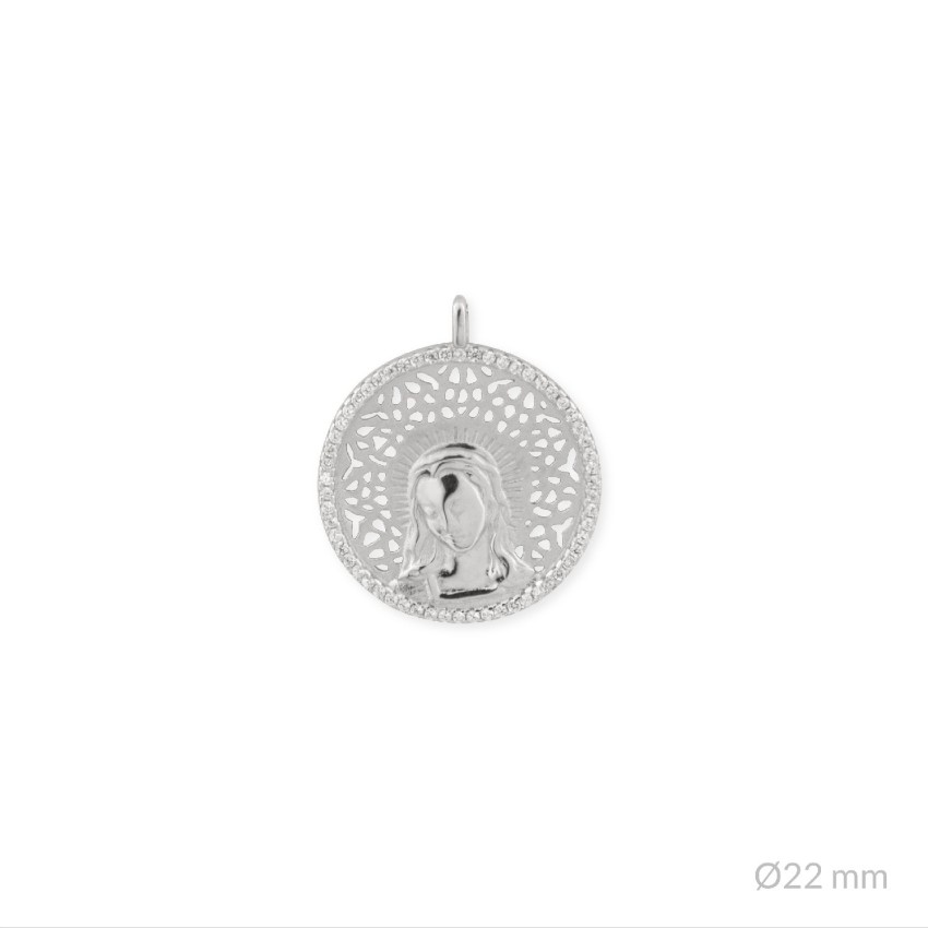 Colgante de Plata de Ley | Virgen María