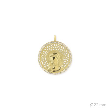 Colgante de Plata de Ley | Virgen María