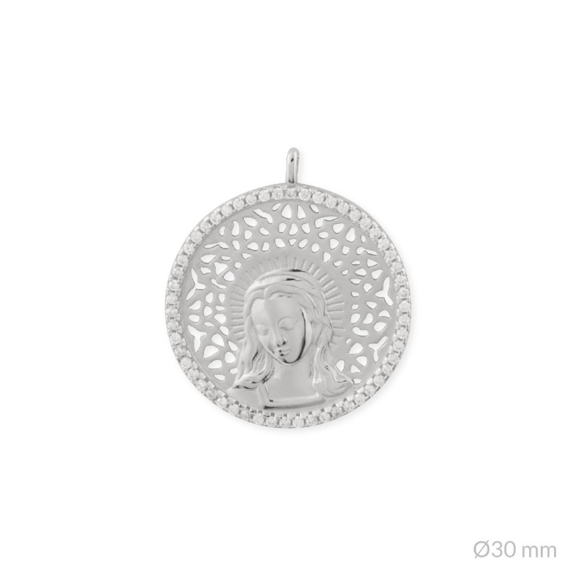 Colgante de Plata de Ley | Virgen María