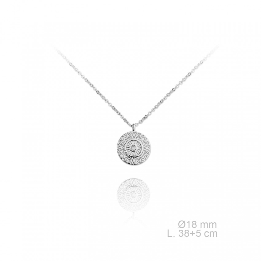 Gargantilla de Plata de Ley y circonitas