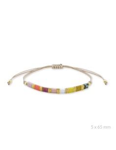 Pulsera de Plata de Ley y beads chapados