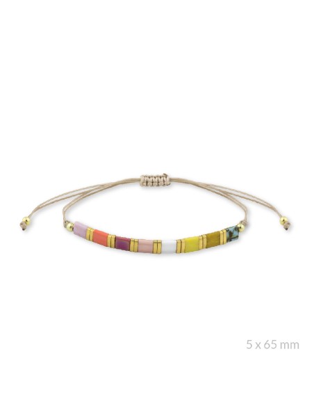 Pulsera de Plata de Ley y beads chapados