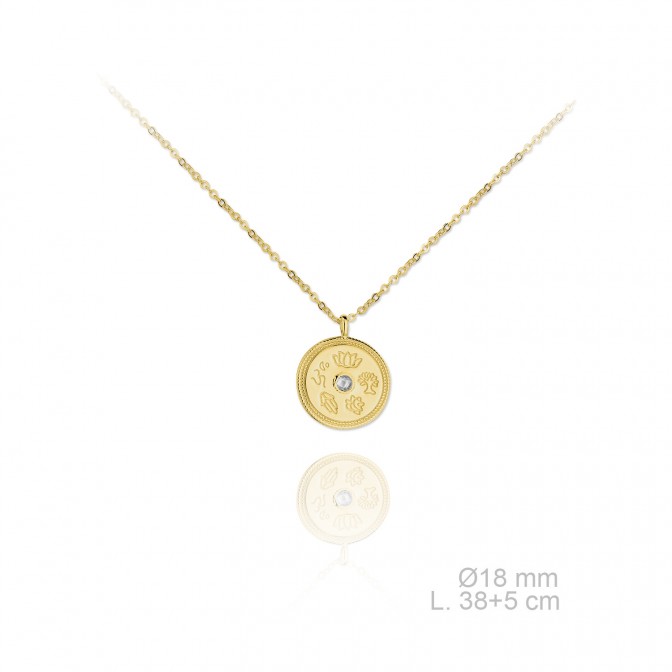 Gargantilla de Plata de Ley y circonitas