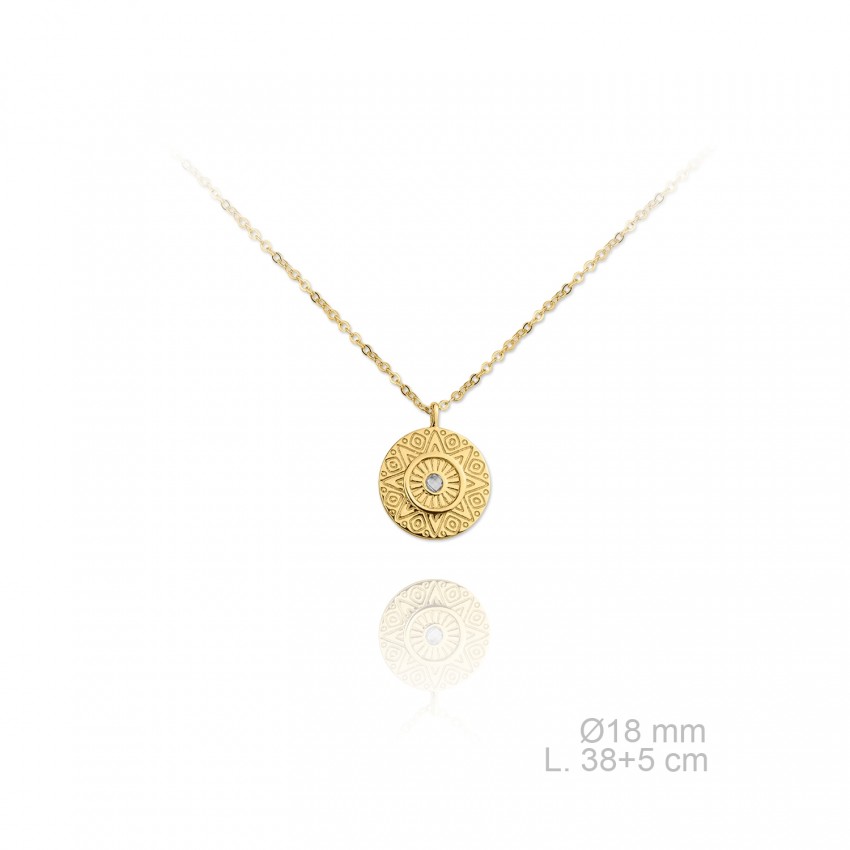 Gargantilla de Plata de Ley y circonitas