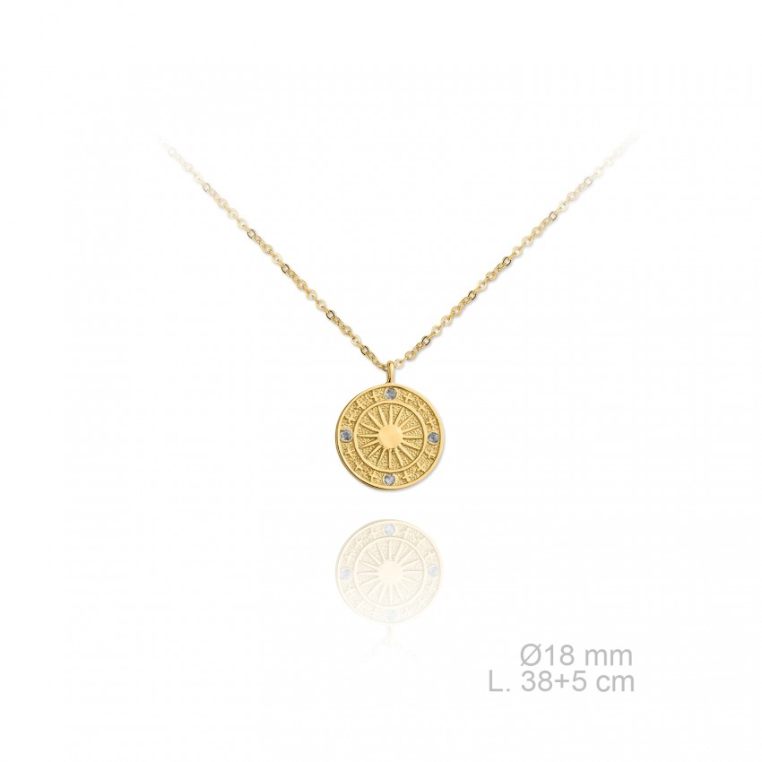 Gargantilla de Plata de Ley y circonitas