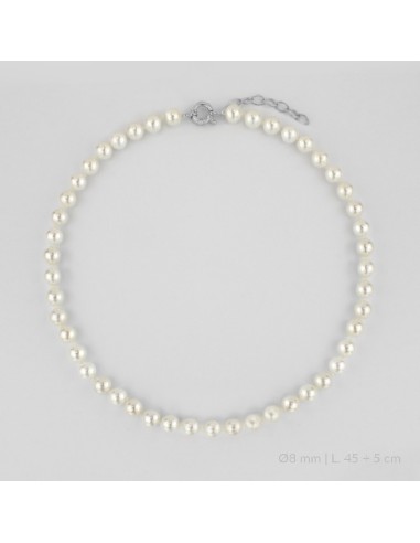 Gargantilla de Plata de Ley | Ø8 mm | 45+5 cm de extensión