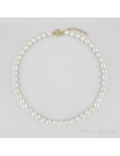 Gargantilla de Plata de Ley | Ø8 mm | 45+5 cm de extensión