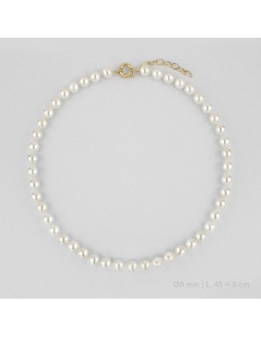 Gargantilla de Plata de Ley | Ø8 mm | 45+5 cm de extensión