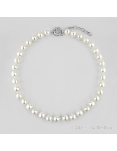 Gargantilla de Plata de Ley | Ø10 mm | 45+5 cm de extensión