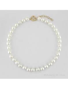 Gargantilla de Plata de Ley | Ø10 mm | 45+5 cm de extensión