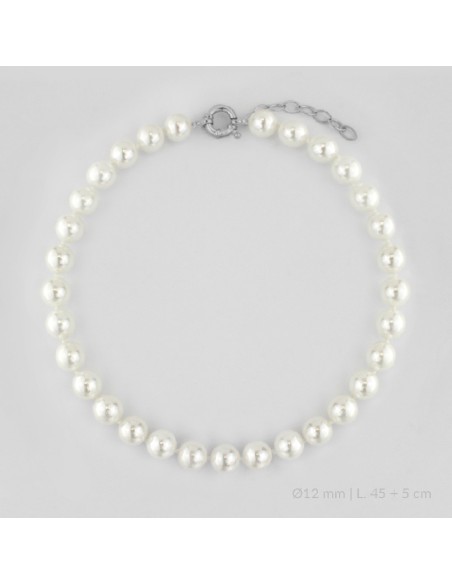 Gargantilla de Plata de Ley | Ø12 mm | 45+5 cm de extensión