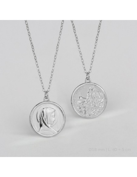 Gargantilla de Plata de Ley | Virgen de Lourdes