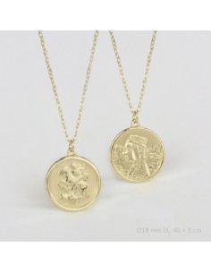 Gargantilla de Plata de Ley | Virgen de Montserrat + San Jorge