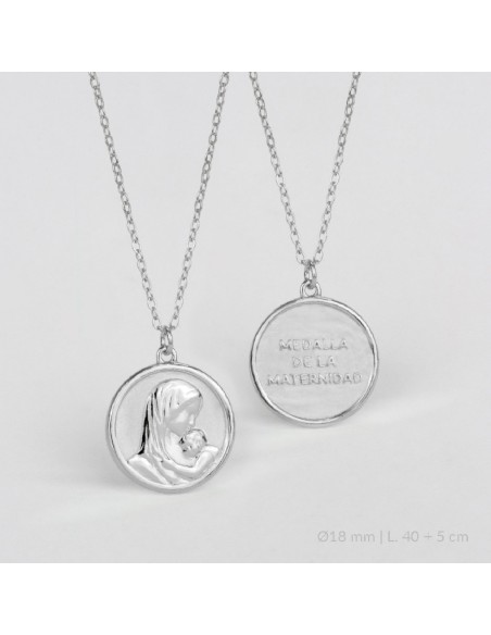 Gargantilla de Plata de Ley | Medalla de la Maternidad