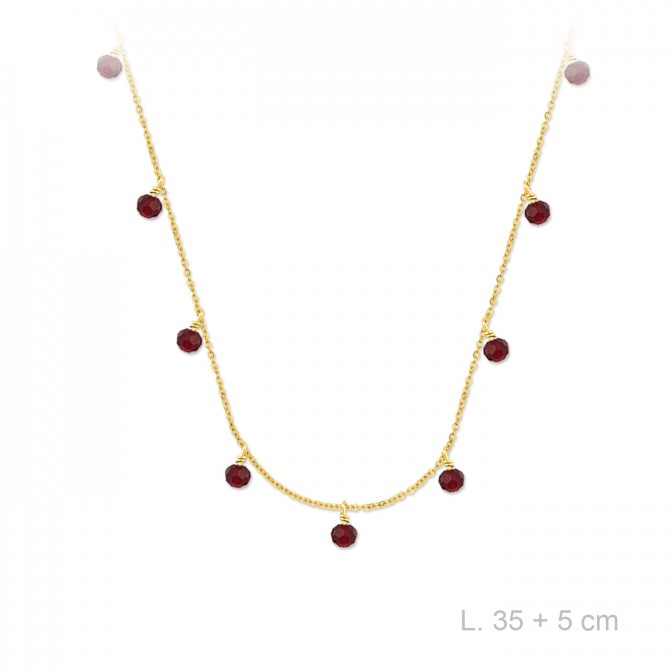 Gargantilla de Plata de Ley y circonitas